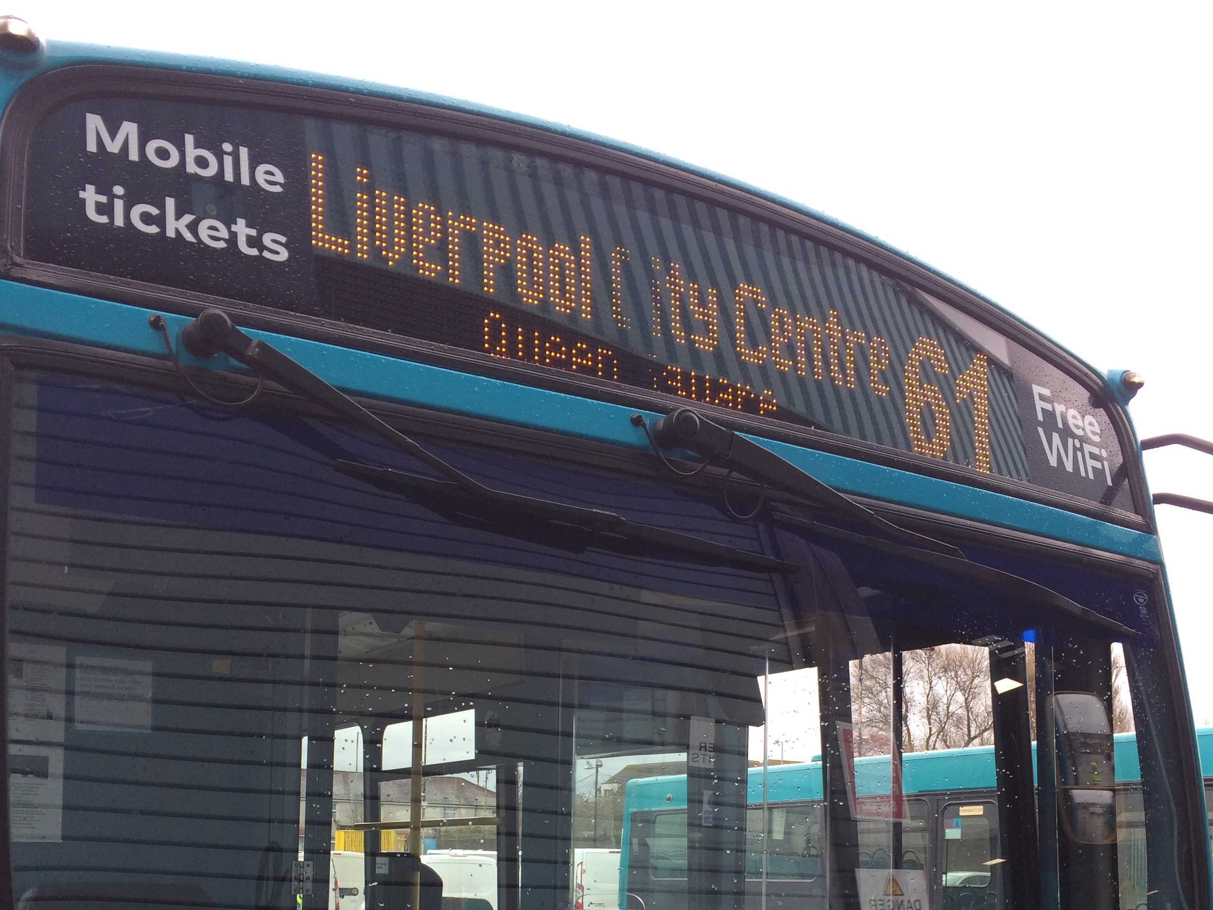 The Arriva 61 Halton to Liverpool bus service